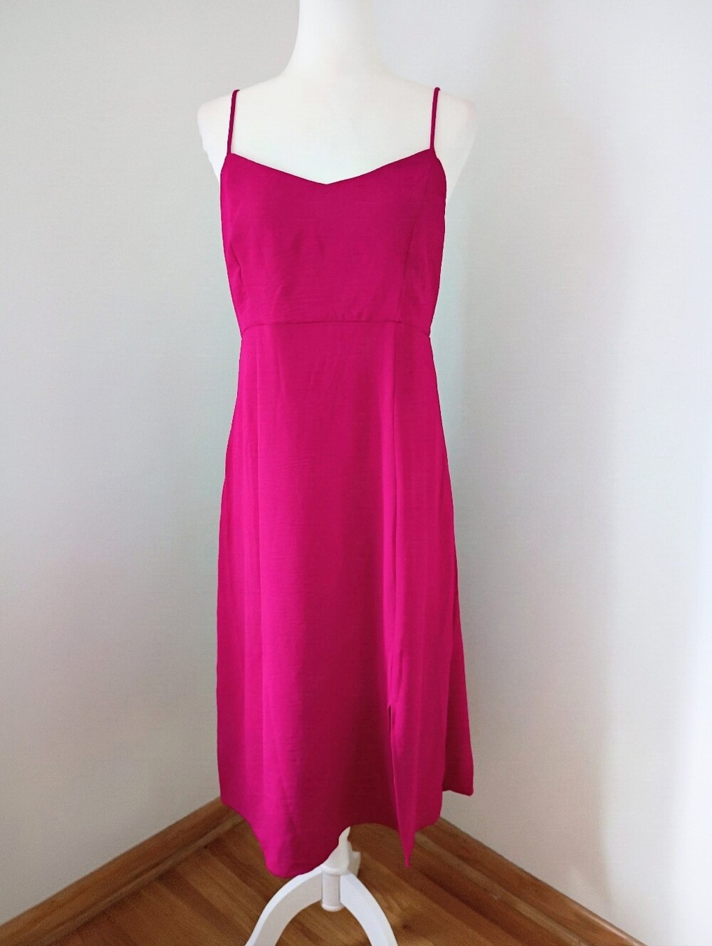 Gilli Fuchsia Spaghetti Strap Midi Dress Size XXL